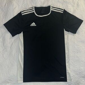 Adidas Men's Black and White Sports Shirt